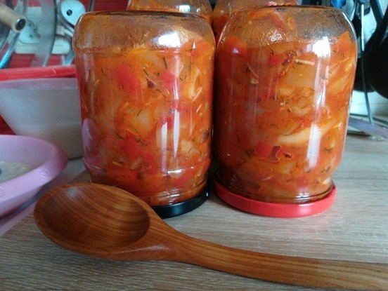 Patisonu, paprikas salāti ziemai!