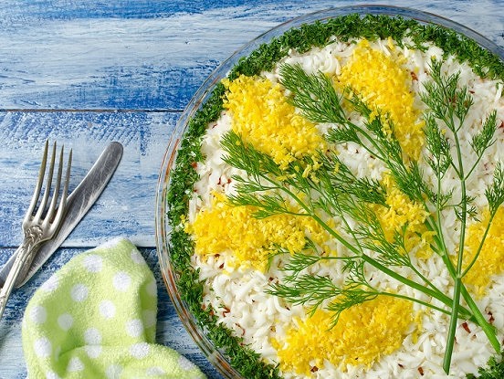 Vistas krūtiņu salāti ar sēnēm